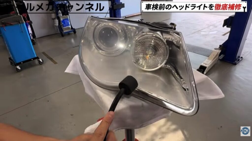 施工後は曇りがなくなり、透明感が大幅に改善しました。